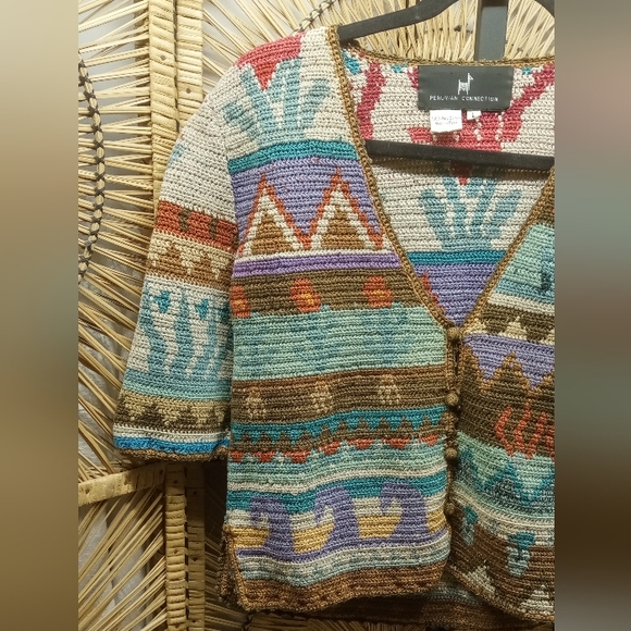 Peruvian Connection Sweater Large - Picture 3 of 8